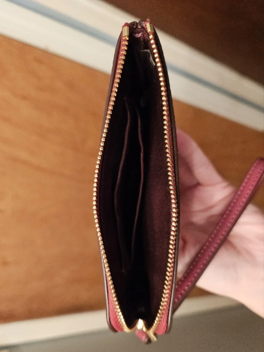 Coach Corner Zip Wristlet +Dust Bag - Picture 10 of 16